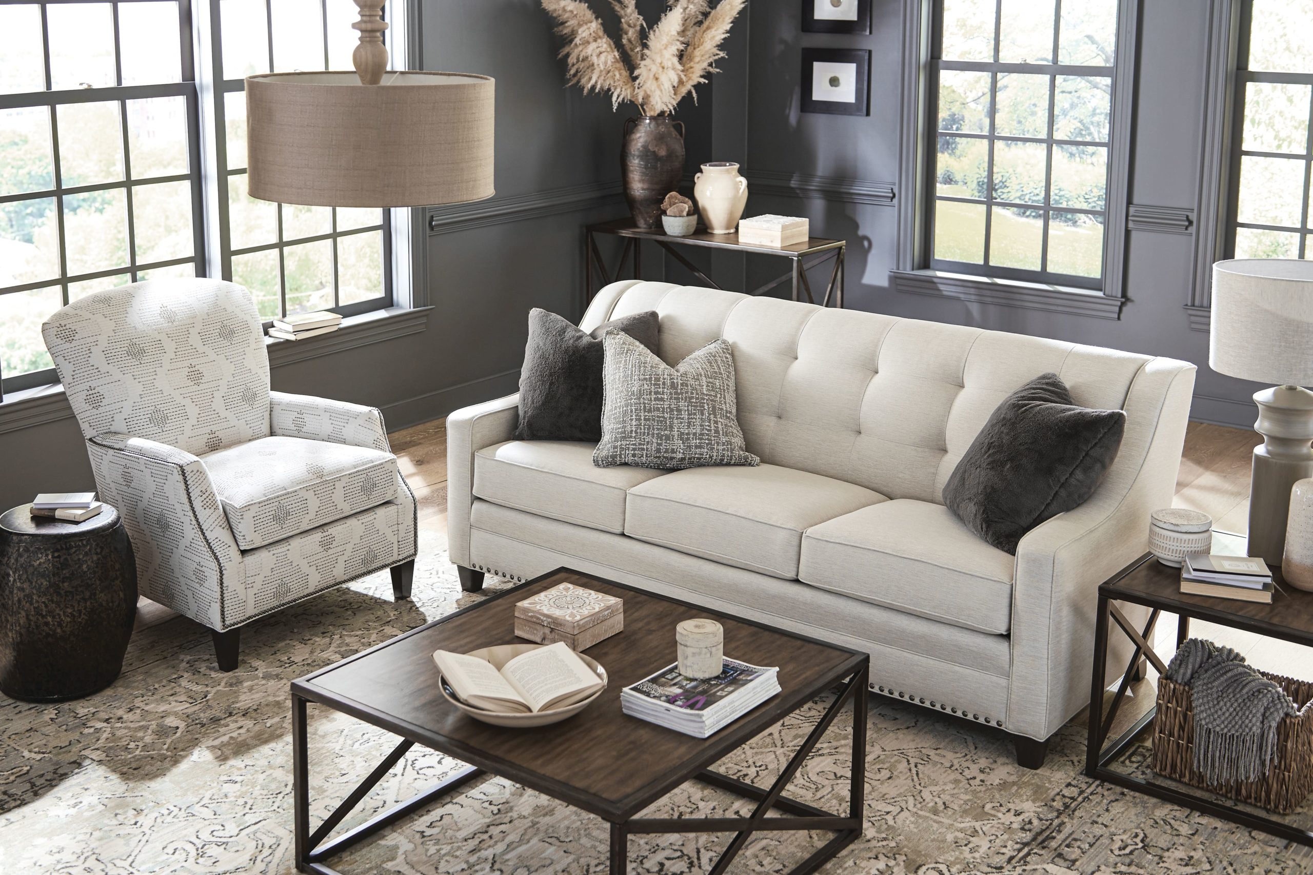 Living room with a sectional