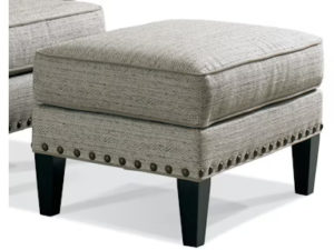 2 ottomans in living room